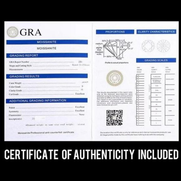 Certified 4ct. t.w. Moissanite Diamond Round Stud Earrings NEW A - Picture 12 of 13